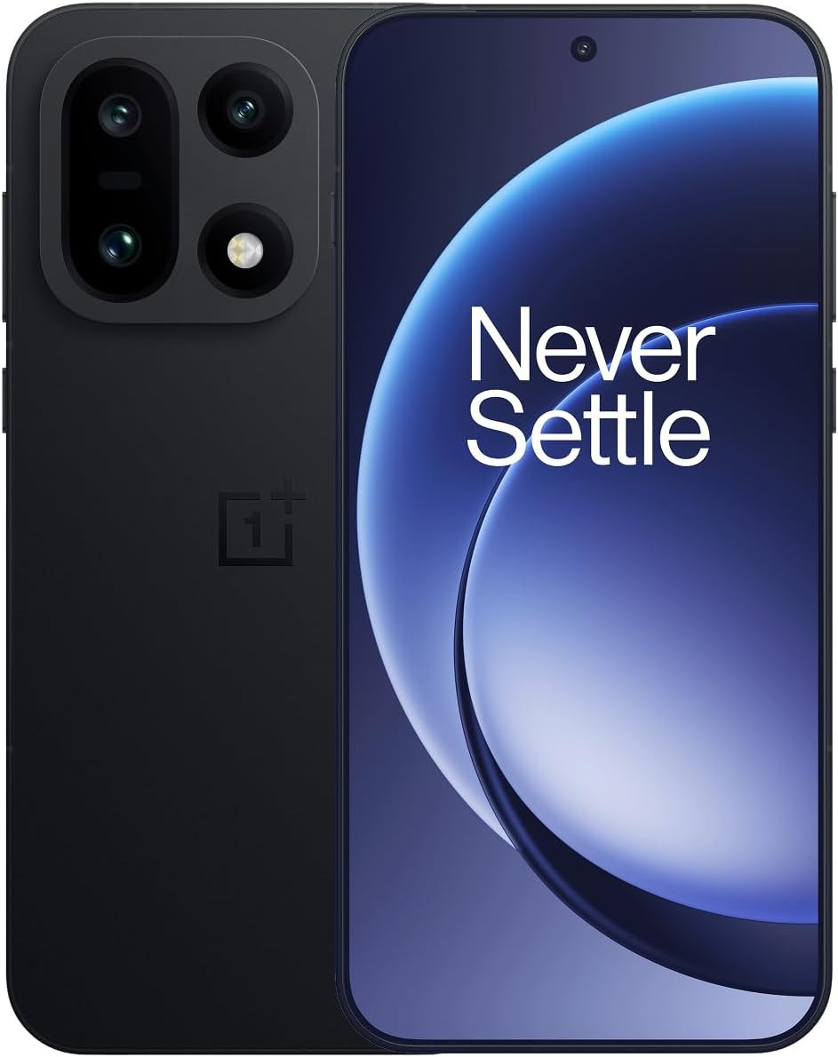OnePlus 15,16GB RAM + 512GB 存储空间,双卡,解锁安卓智能手机,Snapdragon 8 Elite Gen 5,7300mAh 电池,无限黑色